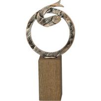 Statulėlė BEH433 Žuvis - 30cm - Sidabras/Bronza