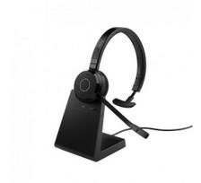 Jabra Evolve 65 TE MS Mono Link390a Belaidės ausinės, Bluetooth, USB-A, Charging Stand, Juoda