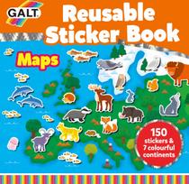 Galt - Reusable Sticker Book - Maps (55-1005287)
