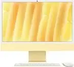 APPLE iMac Z1EK 59,62 cm 23,5 colio standartinis stiklas M4 10 branduolių CPU/10 branduolių GPU/16 branduolių N.E. 16GB 256GB SSD Gbit Eth MM NumKey TID DE Geltona (Z1EK-Z1EKD/A-07E980)