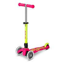 Mini Micro Deluxe Neon LED paspirtukas | Flamingo Yellow