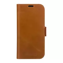 Folio dėklas dbramante1928 Copenhagen iPhone 15 Pro – Tan, 3 kortelių kišenės, monochromatinė ruda