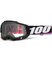 Motokroso akiniai 100% Accuri 2 - Magnus juoda, skaidrus pleksis