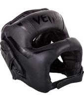 Bokso šalmas Venum Elite Iron, juodas