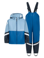 Didriksons - Waterman Kids' Set - Lietaus drabužių komplektas - Mėlyna