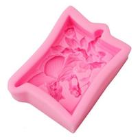 Angel Butterfly Flower Silicone Fondant Soap 3d Cake Shape Cupcake Jelly Candy Chocolate Decoration rožinė