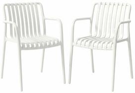 Lauko krėslas Homla Valoro 245086, balta sp., 58 cm x 54.5 cm x 81 cm, 2 vnt.