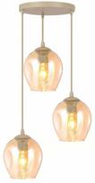 Šviestuvas lubų Emibig Istar 1785/3PREM, E14, 3 x 10 W, smėlio sp./gintaro sp.