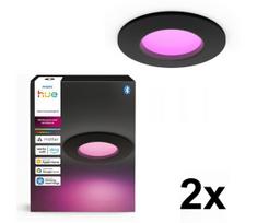 Philips - 2 vnt. LED RGBW rinkinys, reguliuojamas įleidžiamas vonios kambario šviestuvas Hue SLIM LED/8,3W/230V IP44