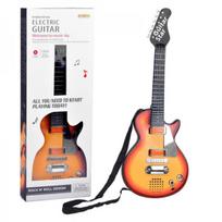 Elektrinė gitara žaislas vaikams melodijos šviesos + diržas IN0169 CI