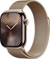 Apple Watch 10 GPS + Cellular 42mm Gold Titanium Milanese Loop Złoty  (MX083QF/A) | MX083QF/A | 0195949564215
