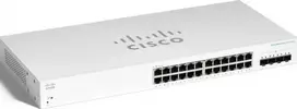 Cisco switch CBS220-24T-4G, 24xGbE RJ45, 4xSFP, fanless - REFRESH