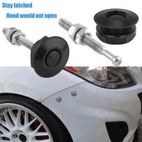 4x Car Push Button Quick Release Hood Bonnet Pin Lock Clip Bumper Latch Kit 30mm