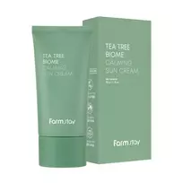 FARMSTAY TEA TREE BIOME CALMING SUN apsauginis kremas nuo saulės, 50 g