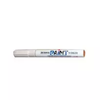 Permanentinis žymeklis ZEBRA PAINT MARKER, 3.0 mm, balta, aliejaus pagrindu, vnt.