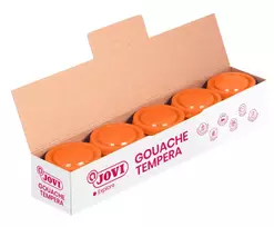 Guašas tempera JOVI Scholar, 5vnt. po 35ml, oranžinės sp., vnt.