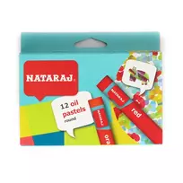 Aliejinės kreidelės NATARAJ, 90 mm ilgio, 24 spalvos, vnt.