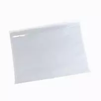 Priklijuojamosios įmautės siuntiniams C5 - 240mm x 165mm + 15mm., 1000vnt, skaidrios, pak.