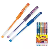 Gelinis rašiklis PATIO GLITTER su blizgučiais, 6 spalvų rinkinys, vnt.