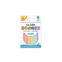 Plastilinas CARIOCA PLASTY, pastelinių spalvų, 100 gr, 6 vnt., vnt.