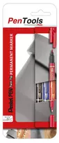 Permanentinis žymeklis Pentel Tool Twin Tip N75W, 0,3–1,2 mm, 3 vnt., įvairios spalvos, vnt.