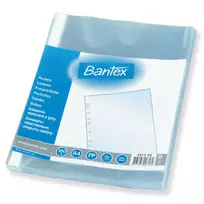 Įmautė dokumentams BANTEX, A4, 40 mikr., (pak. -100 vnt.), matinė, pak.