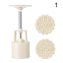Hand Pressure Fondant Moon Cake Tool Mooncake Mold Set 50g Mid Autumn Festival Flower Mooncake Mold 1