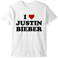 I Love Jus.tin Bie.ber TShirt Cute TShirt Y2K Clothing Tee Quotes Shirt Gift Cool Shirt Funny T-Shirt Unisex Feminism S