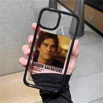 The Vampire Diaries Damon Phone Case For iPhone 13 14 Pro MAX 11 12 15 XS X XR 8 16Plus Hot TV Show Shockproof Hard Cover Fundas iPhone 7 8 black