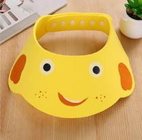 Toddler Kids Wash Hair Shield Direct Visor Caps Shampoo Bathing Shower Cap for Children Baby Care Sweet Lovely Baby Hats geltona