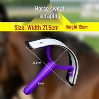 Stainless Steel Cattle & Horse Grooming Brush and Sweat Scraper Comb