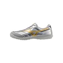 Mizuno Morelia Sala Pro Comfortable Trendy Versatile Fashion Synthetic Leather Non-Slip Football Shoes Unisex Football Shoes Gold Silver Q1GB2513-04 42.5
