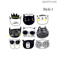 Crafts Sewing Clothing Accessories Iron-On Patches Heat Transfers Patch Applique Ironing Sticker Style 1