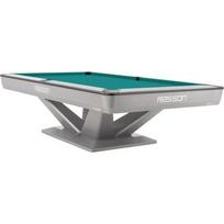 Biliardo stalas Rasson Victory III, sidabrinis, CLUB kišenės, 8 ft, Simonis 760 mėlynai žalias