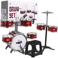 Mega Drums vaikiška būgnų komplektas su kėdute, 6 būgnai