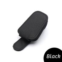 Car Sun Visor Sunglasses Clip Magnetic Cowhide Glasses Case Holder Ticket Card Holder Car Interior Accessories juoda