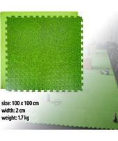 Tatami dėlionės kilimėlis inSPORTline Zemalpro 100 x 100 x 2 cm - Žolės raštas