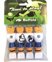 Stalo futbolo žaidėjai Buffalo, 16mm, mėlyni/balti, 4 vnt.