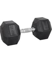 Šešiakampis hantelis inSPORTline Hexsteel 27,5 kg