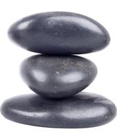 Masažinių lavos akmenų rinkinys inSPORTline River Stone 8-10 cm, 3 vnt.