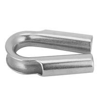 304 nerūdijančio plieno vamzdinis antpirštis lynui gervėms, laivybos reikmenys(6mm 2vnt) 10mm(2pcs) gray