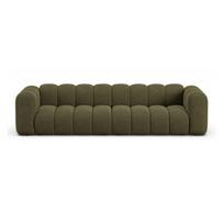 Žalios spalvos sofa iš šenilinio audinio 290 cm Lupine – Micadoni