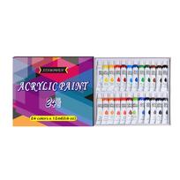 Wide Application With Vibrant Colors Acrylic Paint Art Set 24 Acrylic Paint Art Set Acrylic Paints