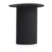 Šoninis stalas su stikliniu stalviršiu 47x48 cm Olir – Kave Home