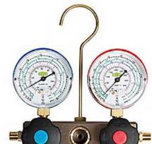 Refco Manufacturing „Refco BM2-8-DS-HEATPURM“ – analoginis kolektorius, 2 vnt., R290, R410A, R32