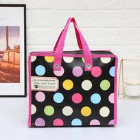 Colorful Cartoon Folding Non-Woven Tote Bag - Fashionable, Portable Gift/Shopping Bag orange