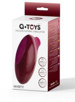 TOYFA A-Toys Myrty klitorio vakuuminis stimuliatorius, bordo, 9,8 cm
