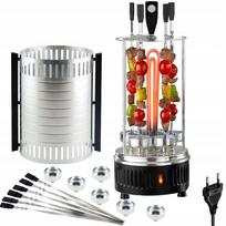 Kebabų grilis ROLLER GRILL SW-04, 1400 W, 6 vnt. iešmelių, vištienai