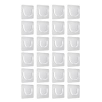 12/24 vnt. Dušo užuolaidos laikiklis su stipriais klijais, didelė apkrova, vandeniui atsparus, lengvai montuojamas, dušo užuolaidos strypo laikiklis 24PCS