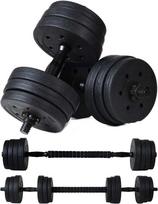 „Funfit 4258“ bituminiai hanteliai, 2 x 10 kg, juodi